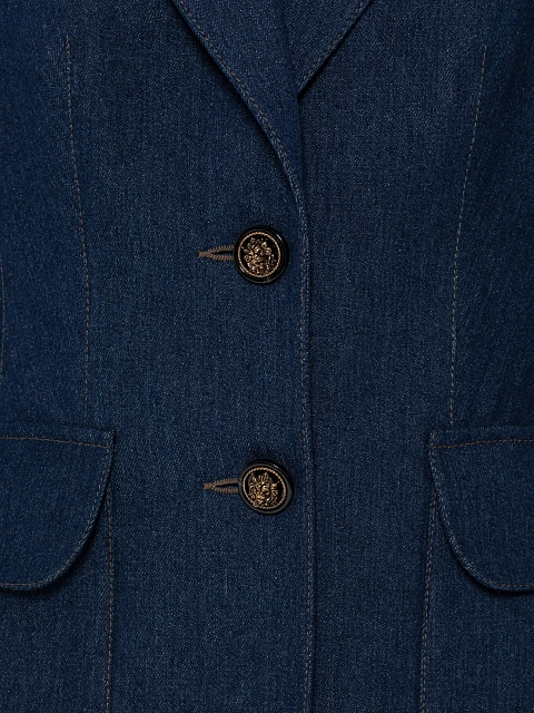 Синий костюм-двойка из денима, 5