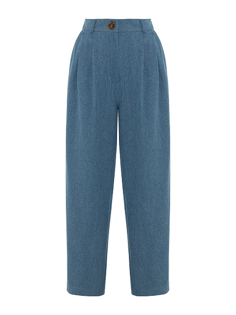 Голубой костюм из денима, 3