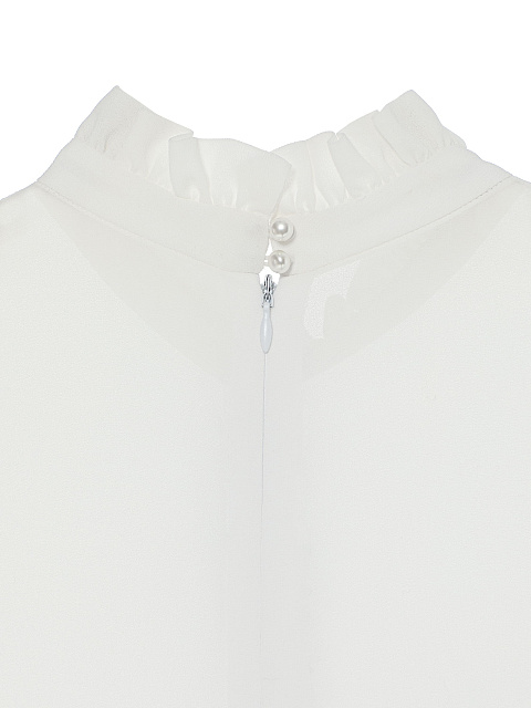 Бело-черное платье-мини из шифона и твида, 4 Бело-черное платье-мини из шифона и твида, 4