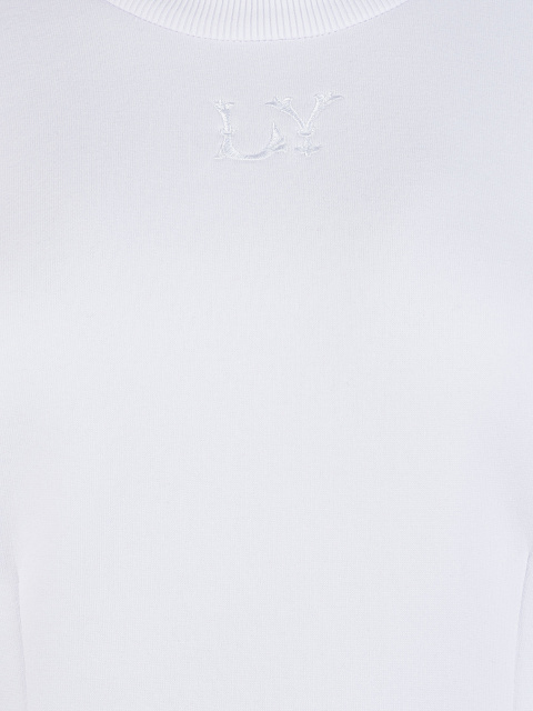 Белый свитшот с баской и молнией на спине, 4 Белый свитшот с баской и молнией на спине, 4