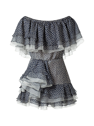 Платье-мини из шифона, 1