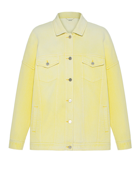 Светло-желтая джинсовая куртка, 1