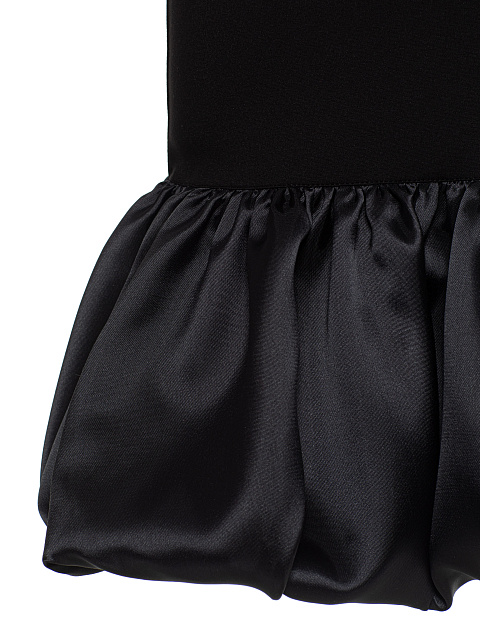 Черное платье-миди с юбкой-баллон, 4 Черное платье-миди с юбкой-баллон, 4