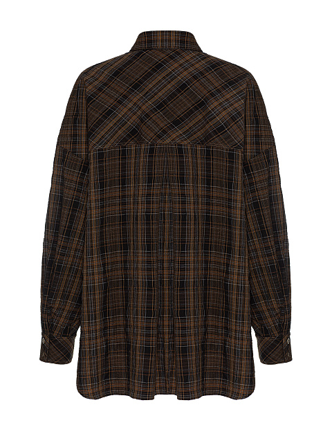Темно-коричневая рубашка в клетку, 2