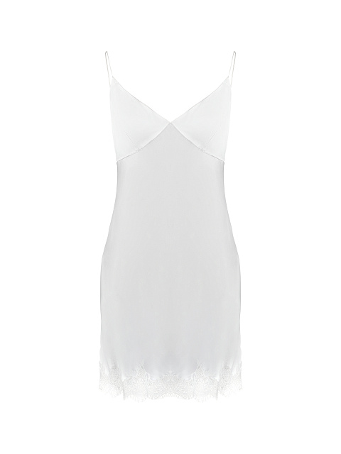 Белое шифоновое платье-миди, 4