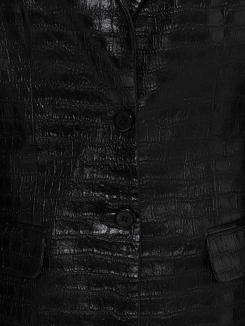 Черный жакет из кожи, 3 Черный жакет из кожи, 3