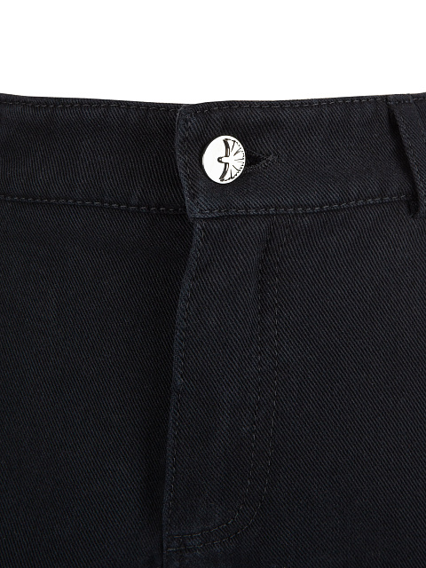 Расклешенные черные джинсы из хлопка, 3