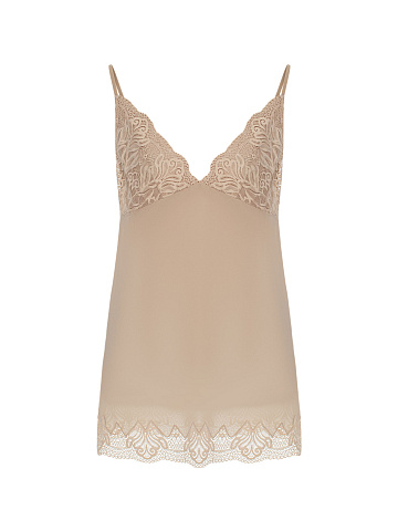 Бежевое платье-мини, 1