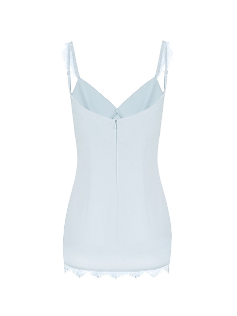 Голубое ультра мини платье-комбинация, 2 Голубое ультра мини платье-комбинация, 2