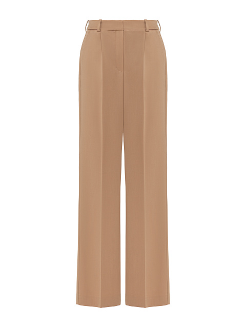 Бежевый костюм-тройка из шерсти, 4