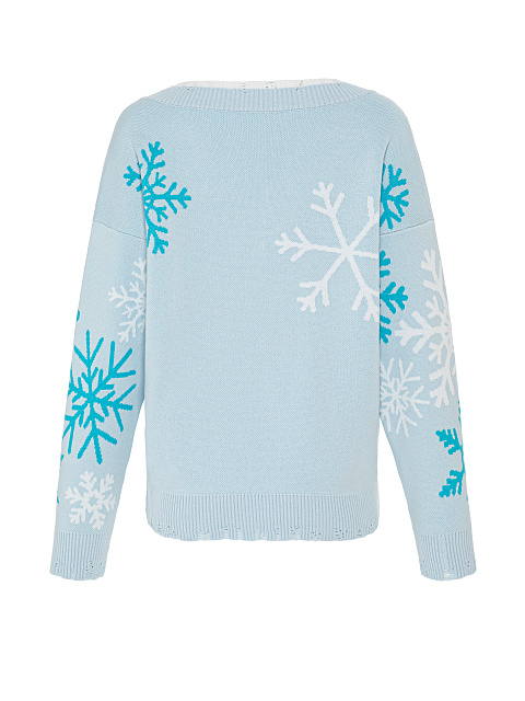 Голубой пуловер Snow Season, 2