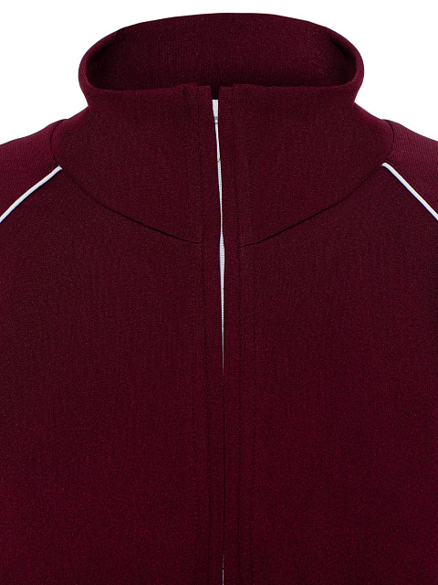 Бордовый спортивный костюм из свитшота и юбки-мини, 6