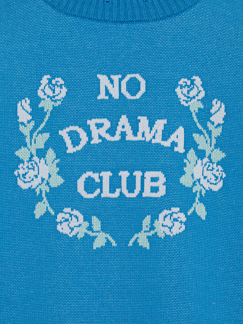 Ярко-синий свитер No Drama Club, 3