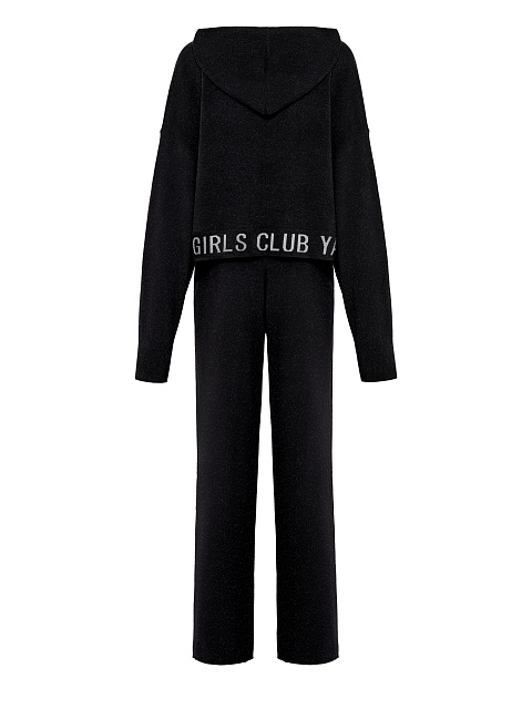 Черный трикотажный костюм Hot Girls Club, 2