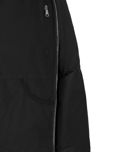 Черный унисекс пуховик с капюшоном, 6