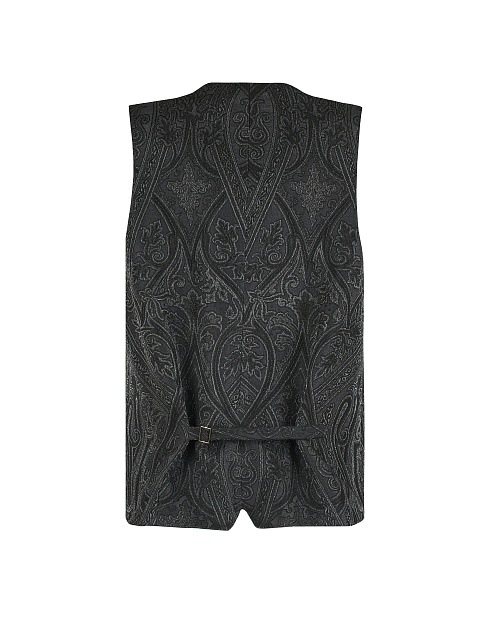 Черный жаккардовый жилет с люрексом, 2 Черный жаккардовый жилет с люрексом, 2