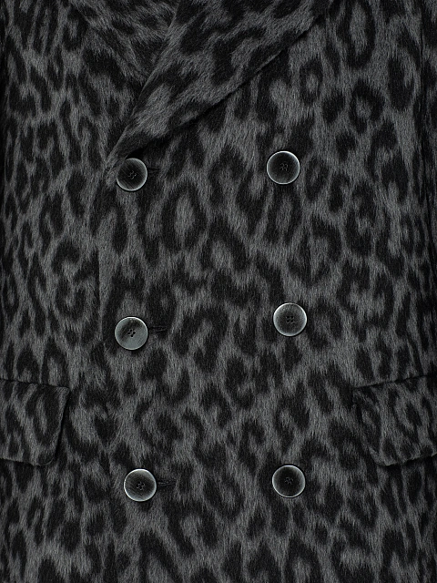 Серое полупальто с леопардовым принтом, 9 Серое полупальто с леопардовым принтом, 9