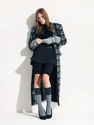 Черная юбка-мини в складку, 2