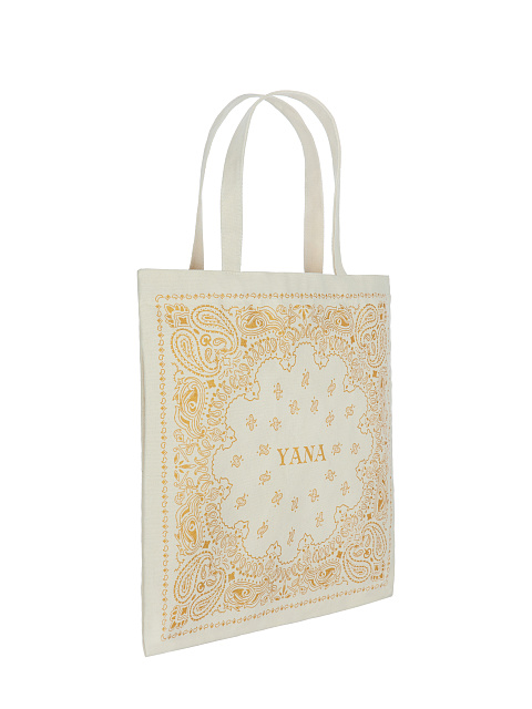 Сумка-шоппер с желтым узором пэйсли, 2