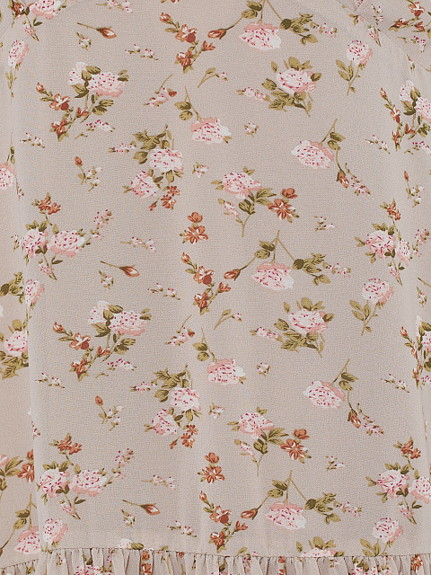 Шифоновое платье-мини с цветочным принтом, 3