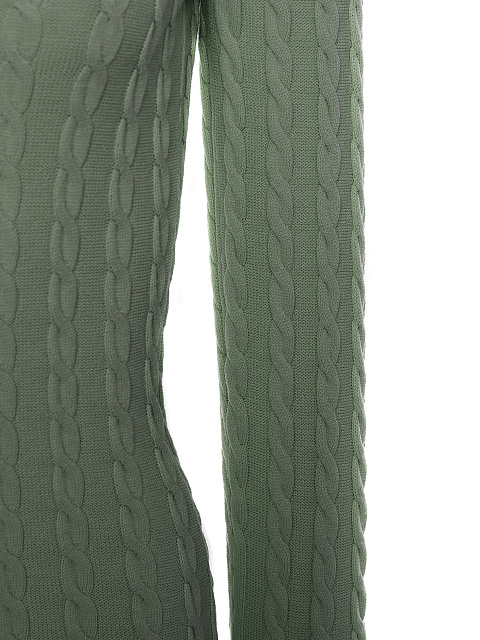 Зеленое вязаное платье-мини с открытой спиной, 3 Зеленое вязаное платье-мини с открытой спиной, 3