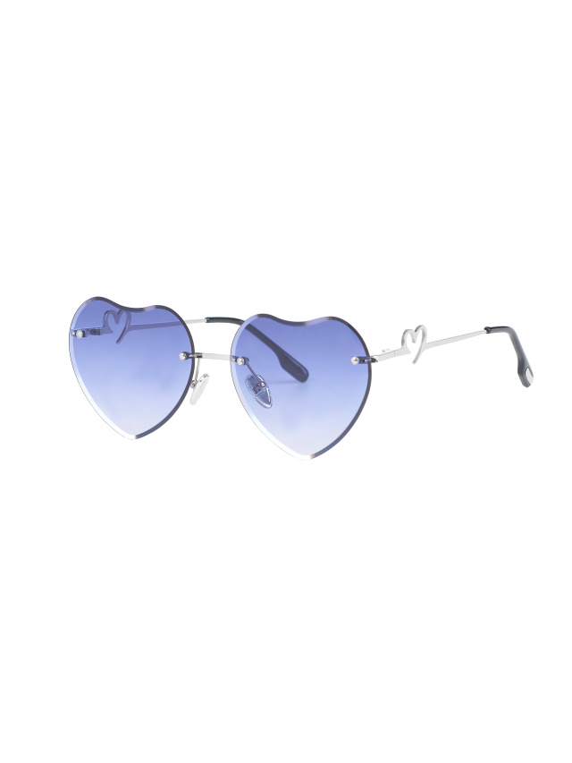 Солнцезащитные очки с градиентными синими линзами в форме сердец, 1