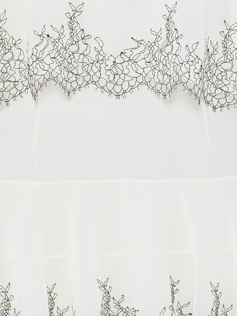 Платье-мини из шифона с кружевом, 6