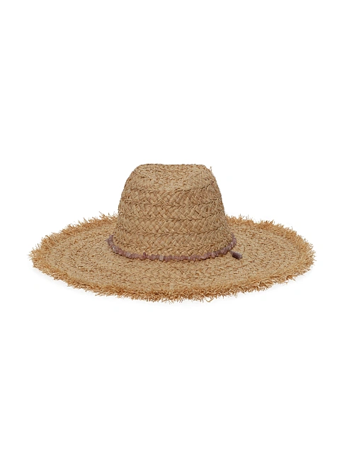 Соломенная шляпа с отделкой из кунцита, 2 Соломенная шляпа с отделкой из кунцита, 2