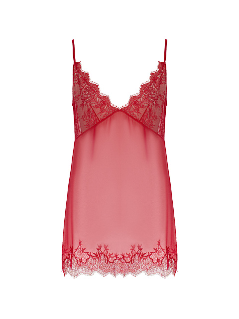 Красное платье-миди из панбархата, 3