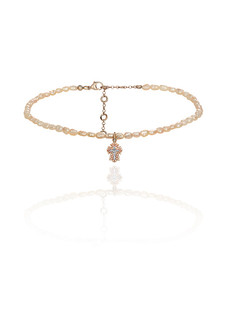 Колье-чокер из жемчуга с кулоном из серебра, 1