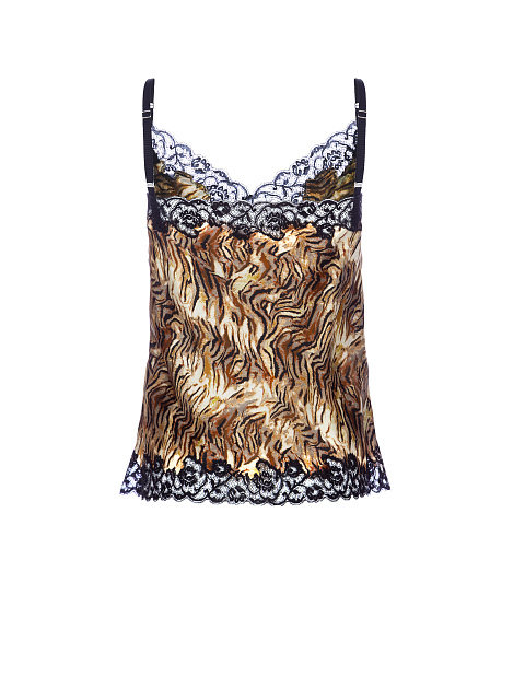 Шелковый топ с кружевом, 2