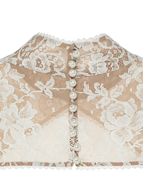 Белое кружевное платье-макси, 6