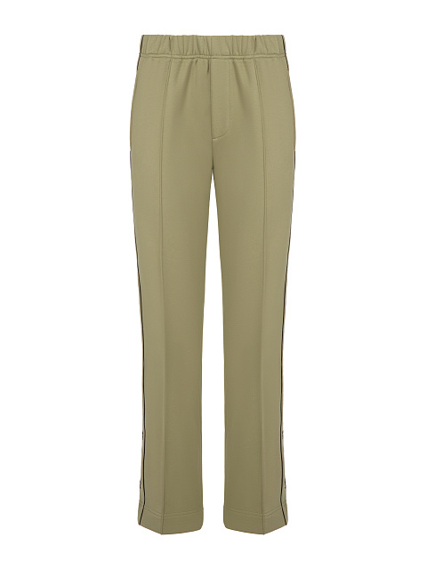 Зеленый костюм с укороченной толстовкой и вышивкой в виде крестов, 3