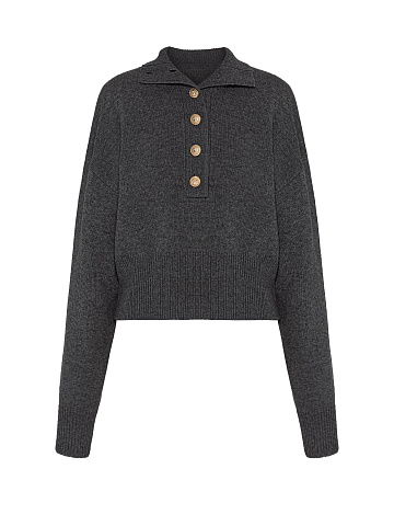 Серый джемпер из шерсти мериноса, 1