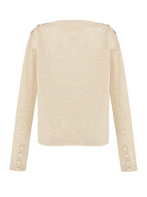 Желтая тельняшка с пуговицами на плечах, 2