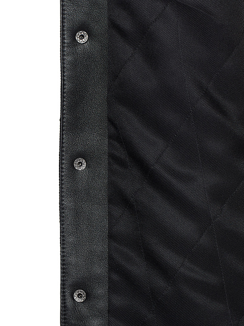 Черная джинсовая куртка с воротником из каракуля, 5 Черная джинсовая куртка с воротником из каракуля, 5