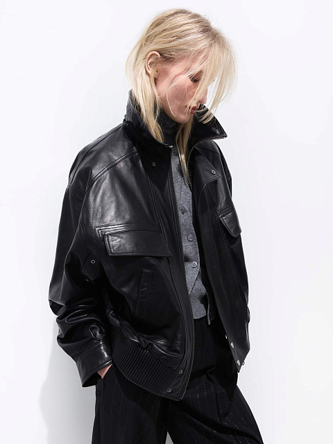 Бомбер из кожи, 2