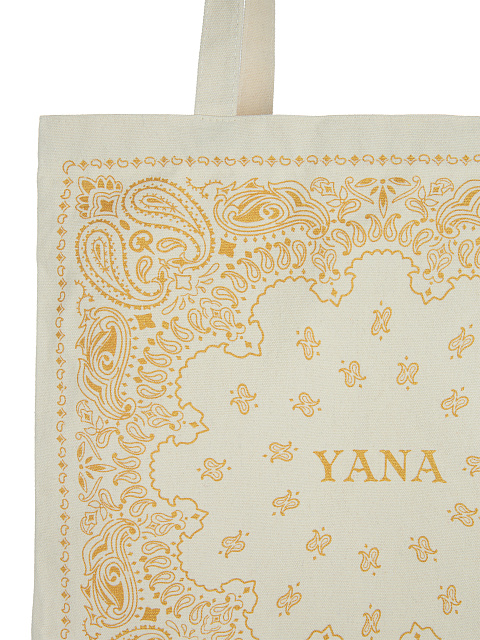 Сумка-шоппер с желтым узором пэйсли, 3