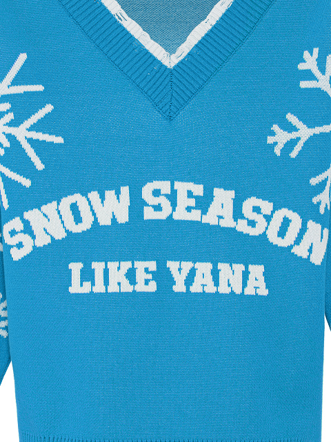 Синий пуловер Snow Season, 3