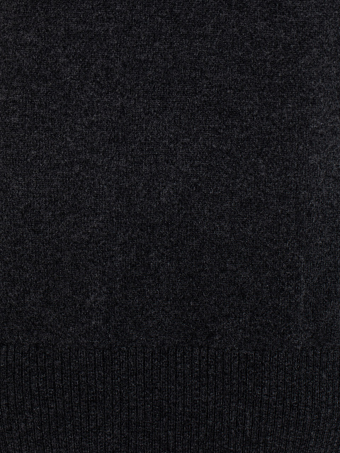 Мужской темно-серый кашемировый свитер с высоким горлом, 3