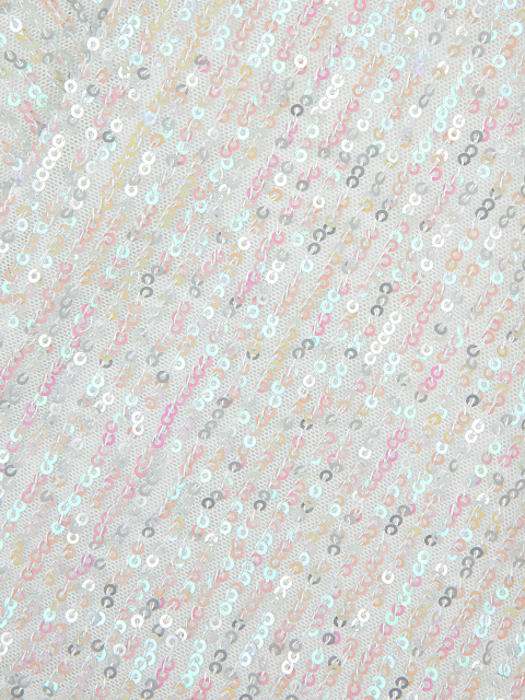 Белая блузка на запах в пайетках, 3