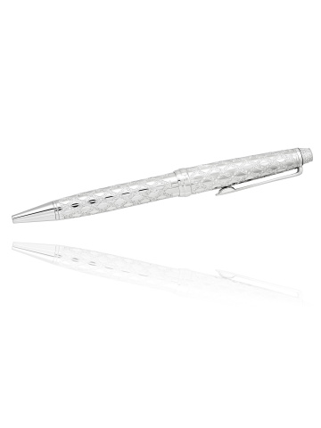 Ручка с родированным покрытием и бриллиантами, 2