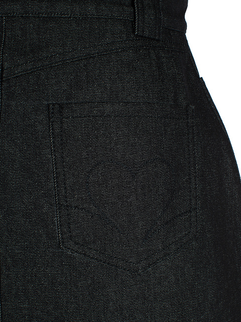 Черная юбка-мини из денима, 4