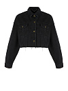 Куртка короткая из черной джинсовой ткани Yana Jeans Куртка короткая из черной джинсовой ткани Yana Jeans