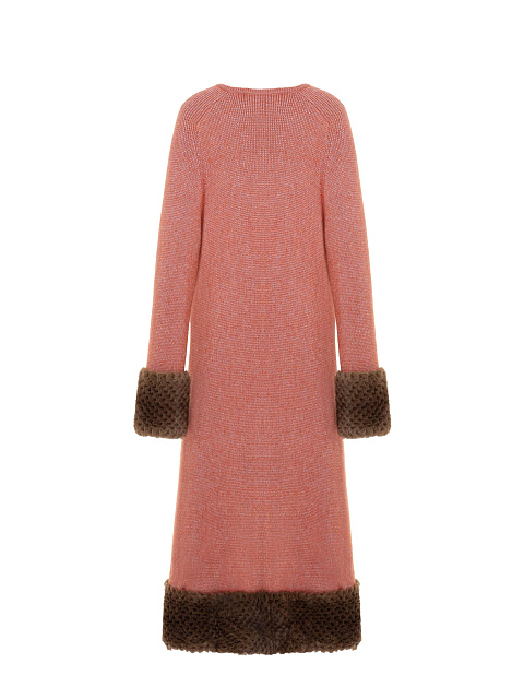 Розовый кашемировый кардиган с отделкой, 2 Розовый кашемировый кардиган с отделкой, 2