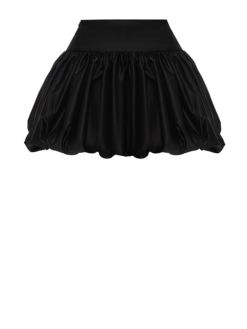 Черная юбка-мини из тафты, 2 Черная юбка-мини из тафты, 2
