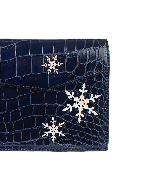 Темно-синий клатч из крокодиловой кожи, 5 Темно-синий клатч из крокодиловой кожи, 5