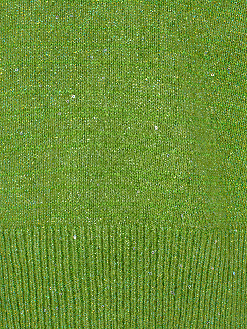 Зеленый пуловер с люрексом и пайетками, 3 Зеленый пуловер с люрексом и пайетками, 3