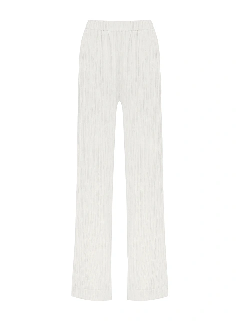 Белый комплект из рубашки и брюк, 4