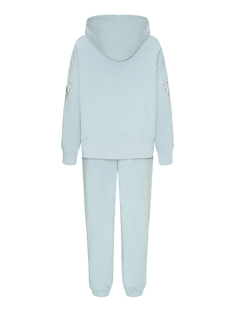 Голубой костюм с драконами на рукавах, 2